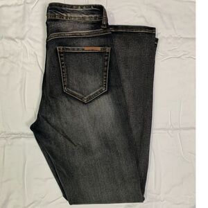 REDFOX JEANS SIZE 11 Y2K VTG DISTRESSED RIP OFF BLACK SKINNY JEANS